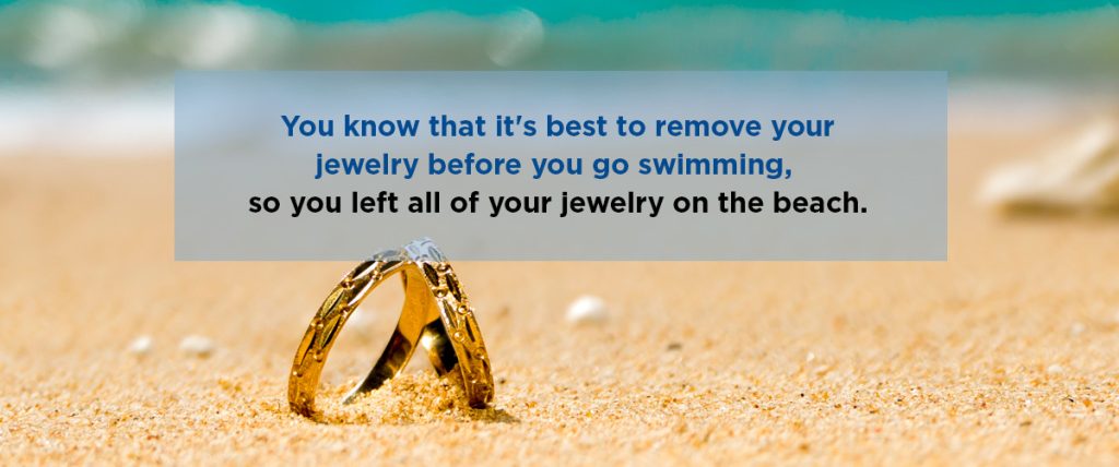 you know that it's best to remove your jewelry before you go swimming