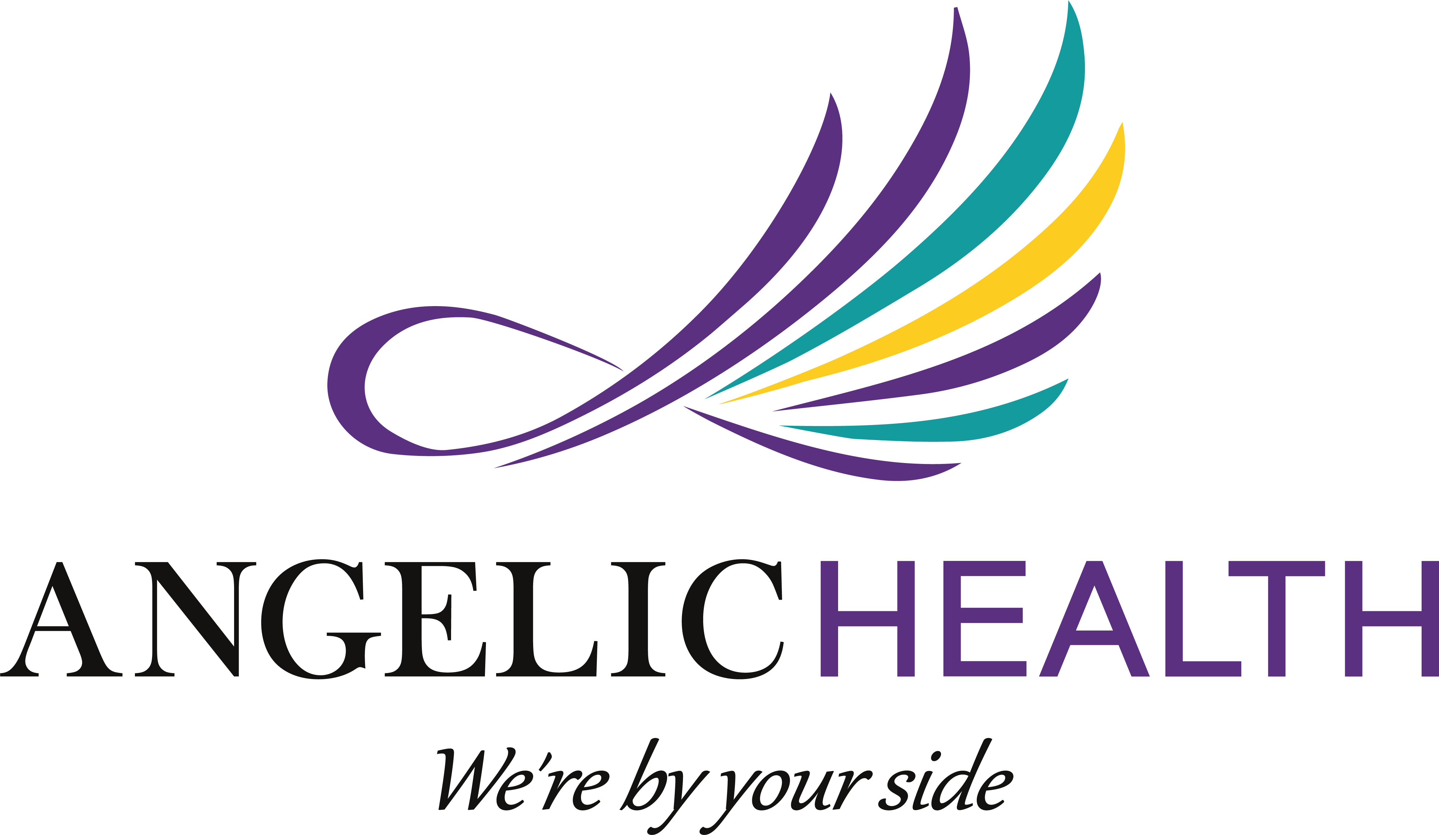 Angelic Health - We're by your side - logo