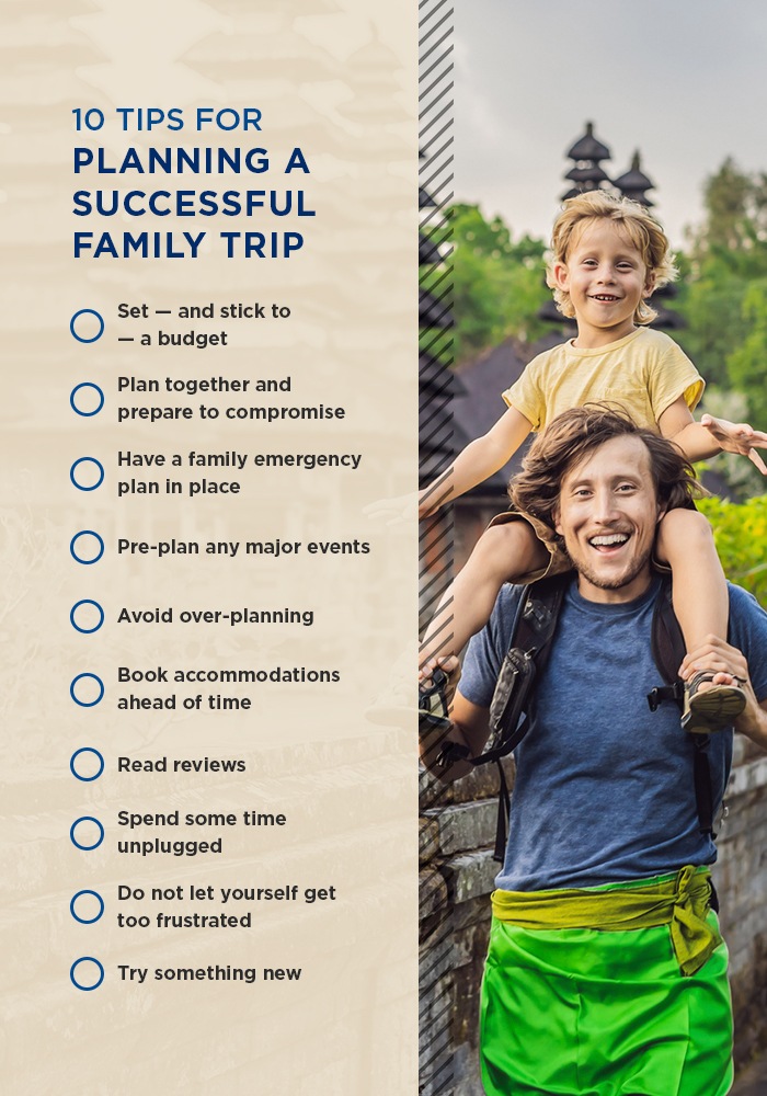 10 tips for planning a successful family trip
