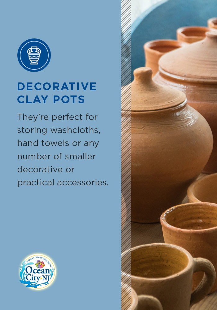 decorative clay pots