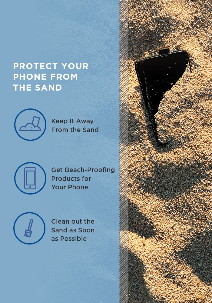 protect your phone from the sand