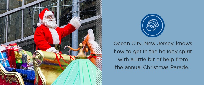 Even in the offseason, Ocean City, New Jersey, knows how to get in the holiday spirit with a little bit of help from the annual Christmas Parade.