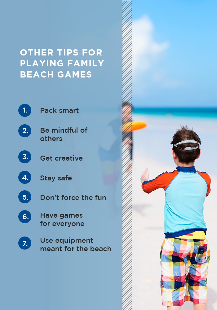 other tips for playing family beach games