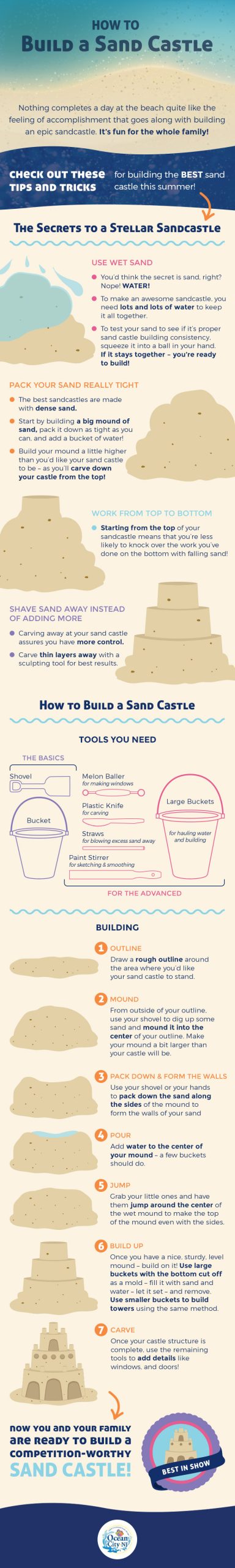 how to build a sand castle