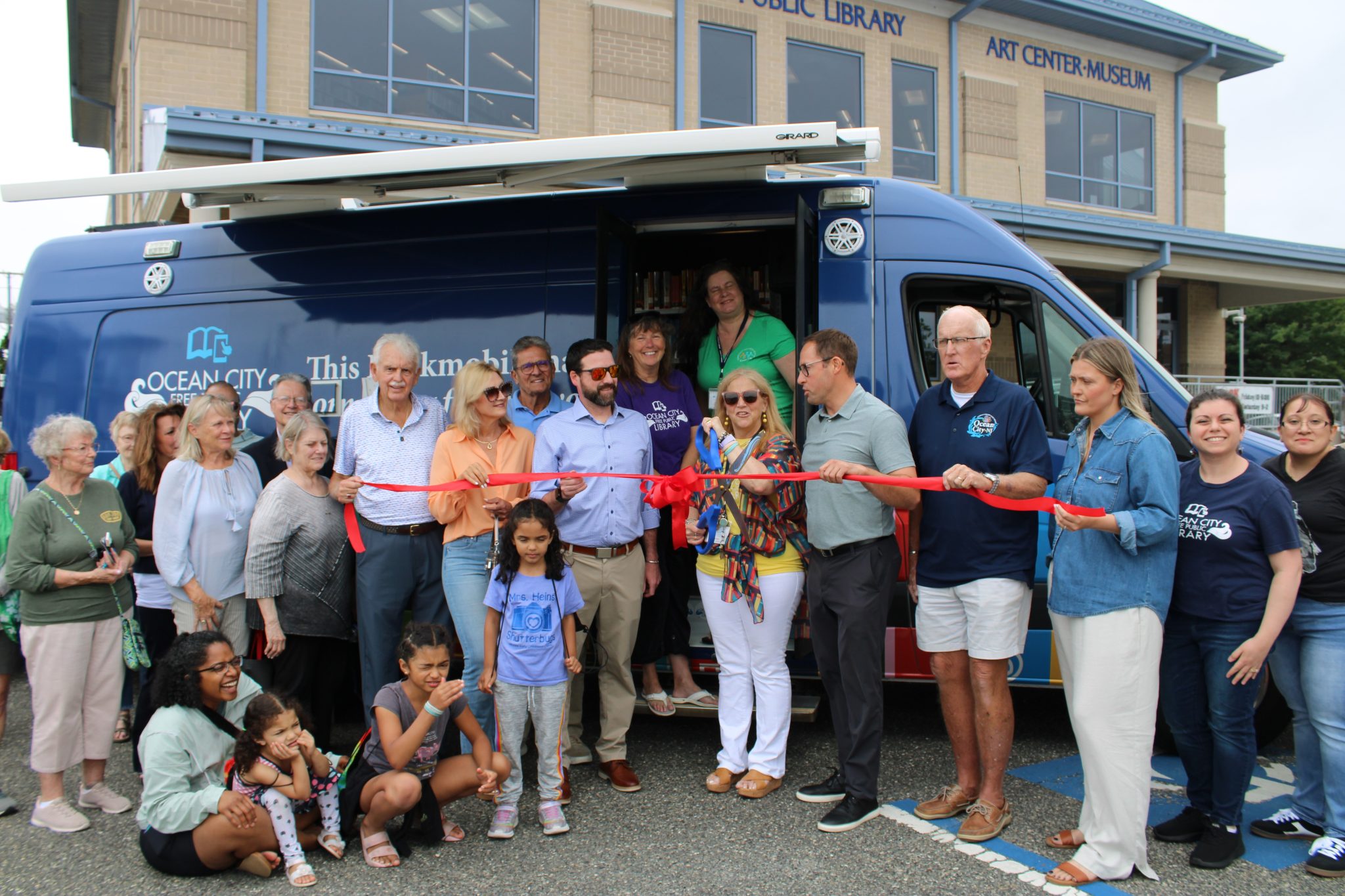 Ocean City Library Unveils Updated Bookmobile Ocean City NJ